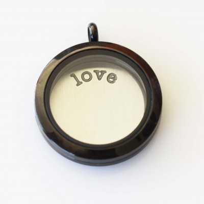 Love Plate - Silver Tone